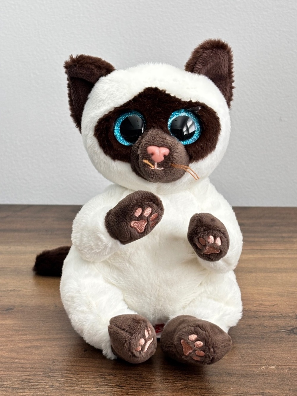 NWOT TY Beanie Boos Bellies Miso Siamese Cat Kitten Plush Stuffed Animal Toy
